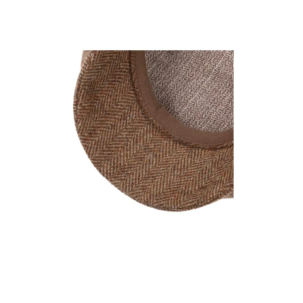 Stetson - Hatteras Classic Wool - Sixpence/Flat Cap - Rust