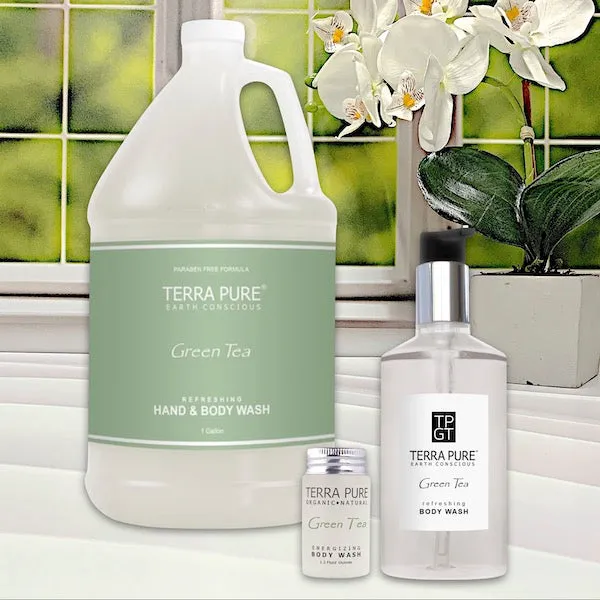 Terra Pure Green Tea Body Wash, 10.14oz. Pump Bottle