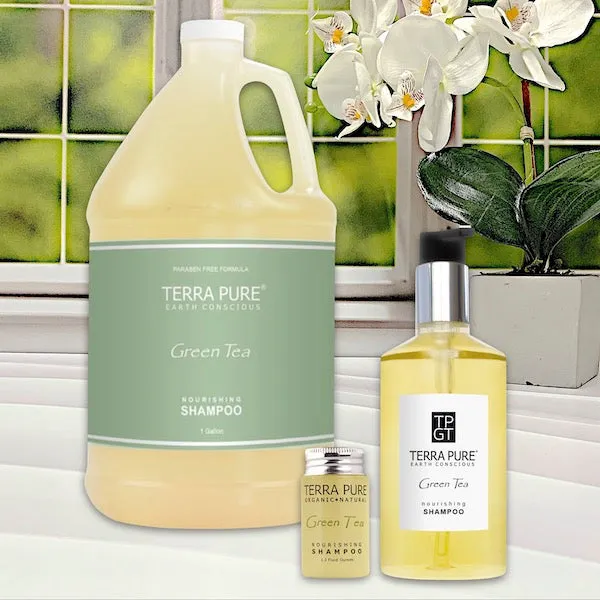 Terra Pure Green Tea Shampoo, 10.14oz. Pump Bottle