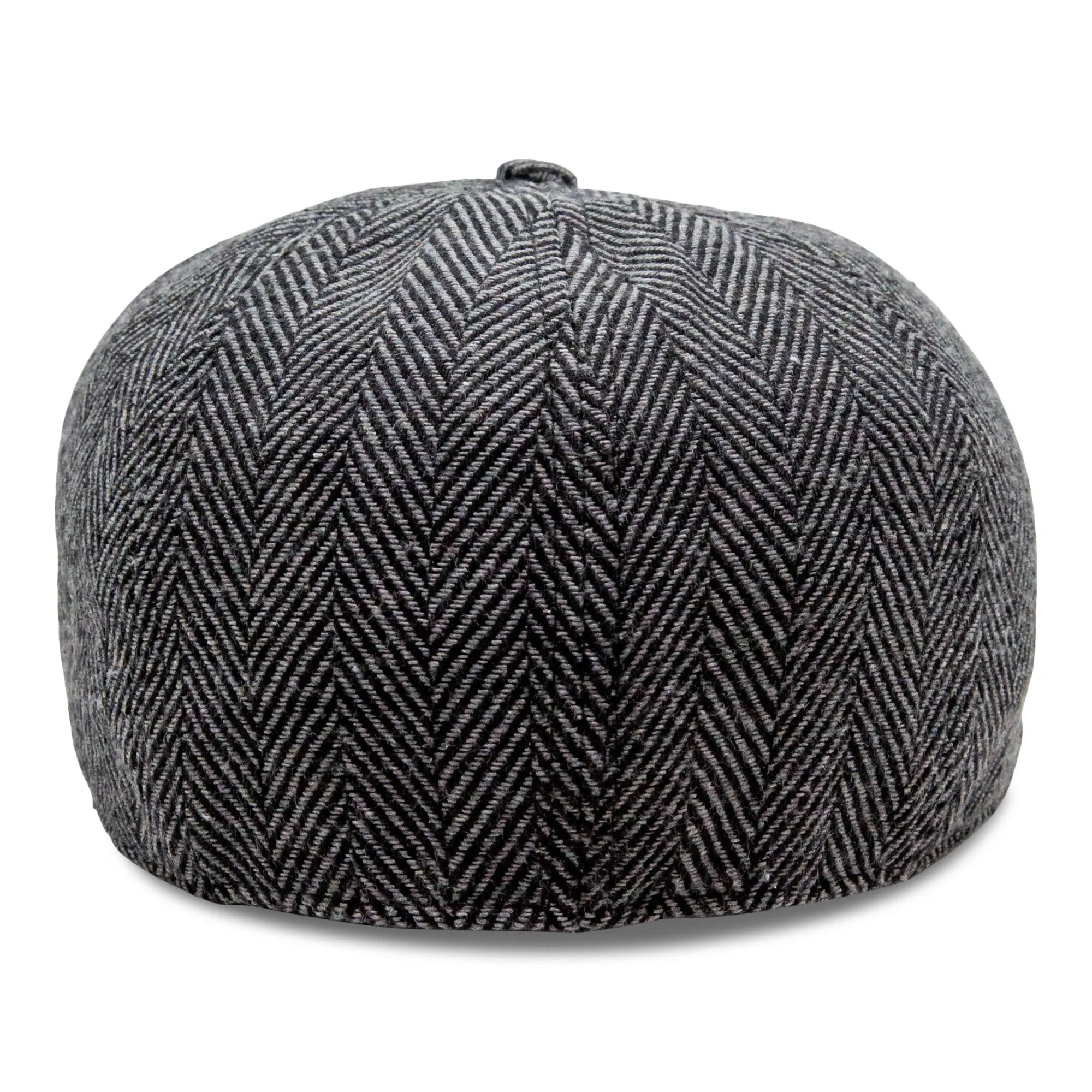 The Baker Boy Boston Scally Cap - Grey Herringbone