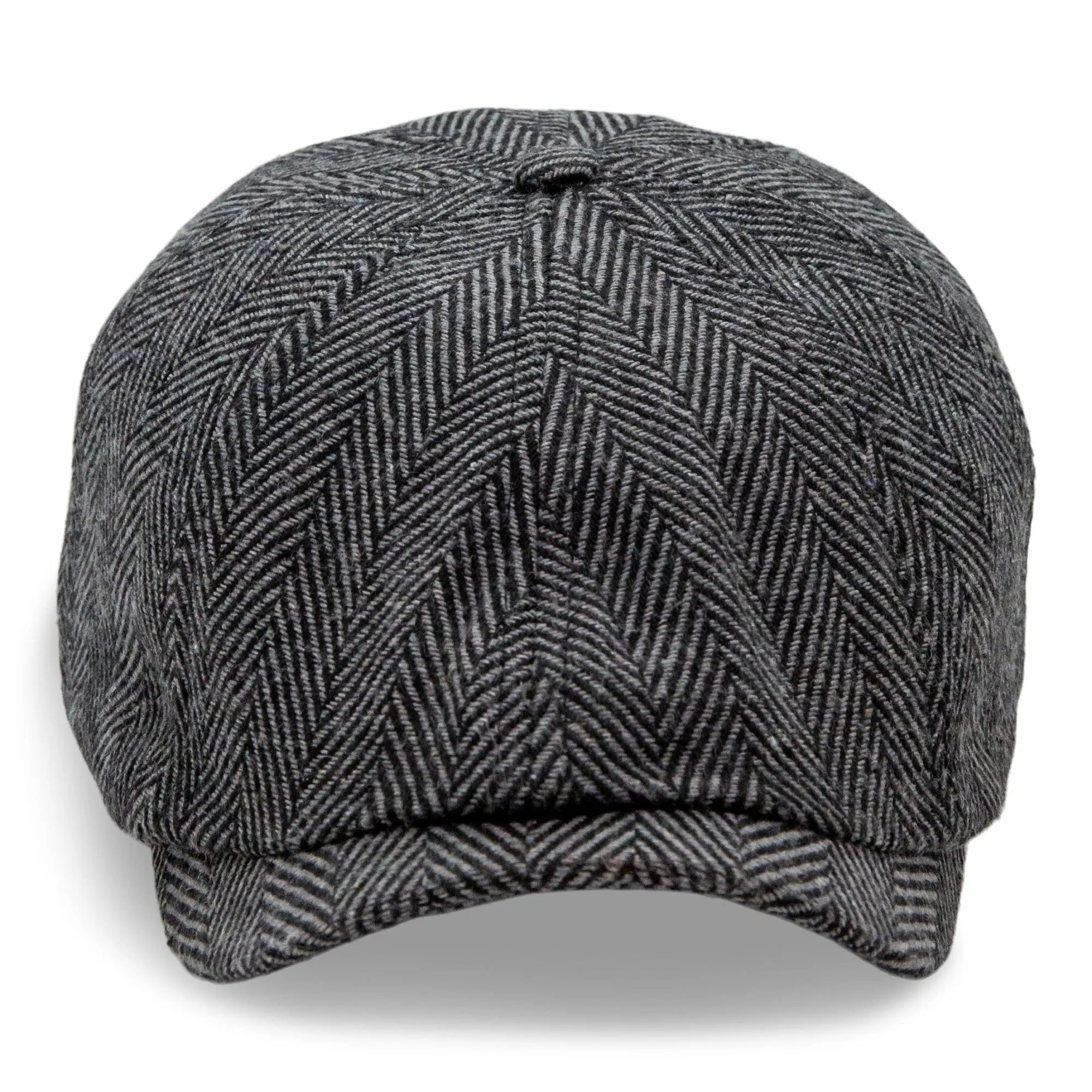 The Baker Boy Boston Scally Cap - Grey Herringbone