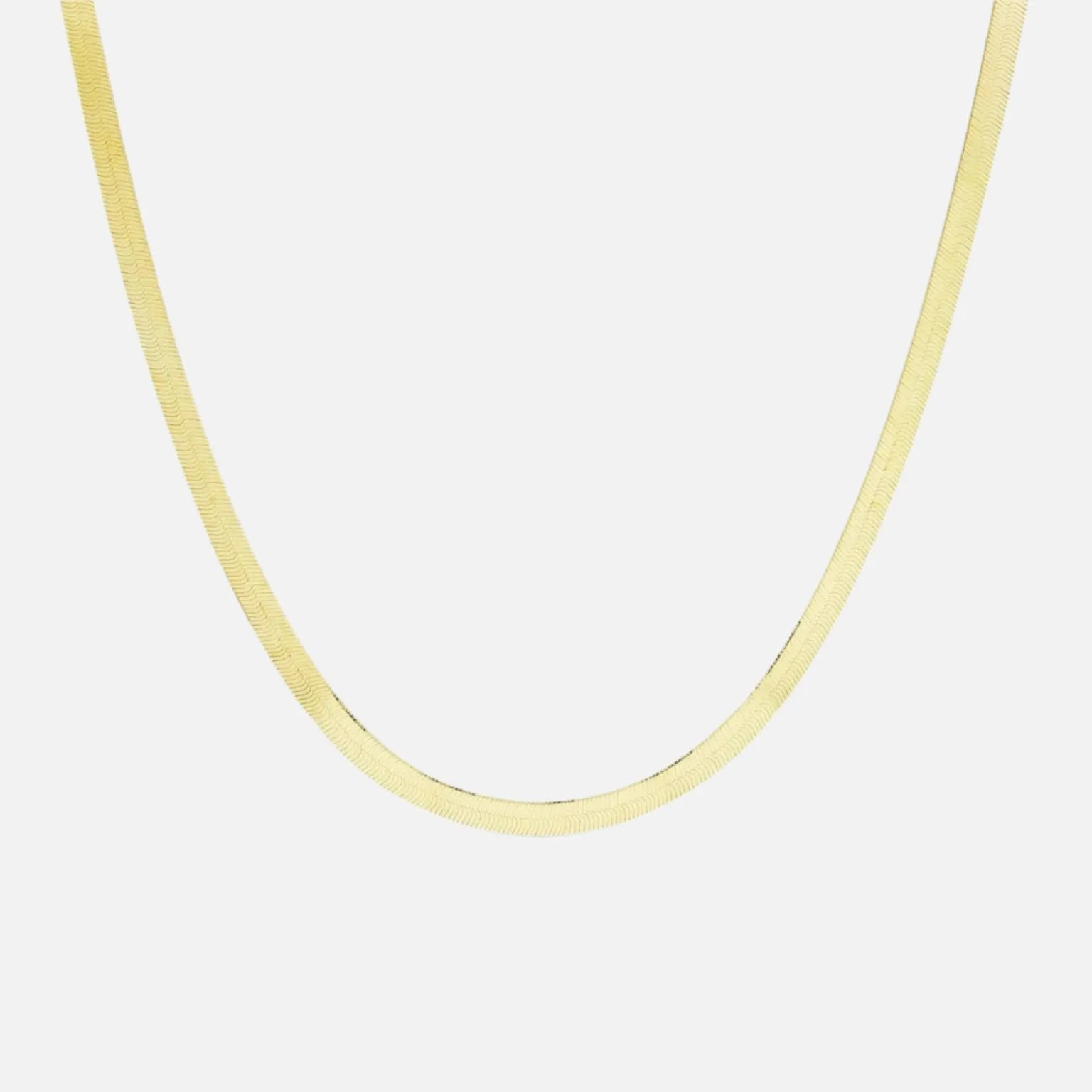 The Gold Herringbone Necklace