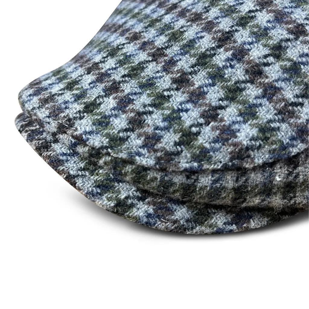 The Hound Boston Scally Cap - Grey Houndstooth