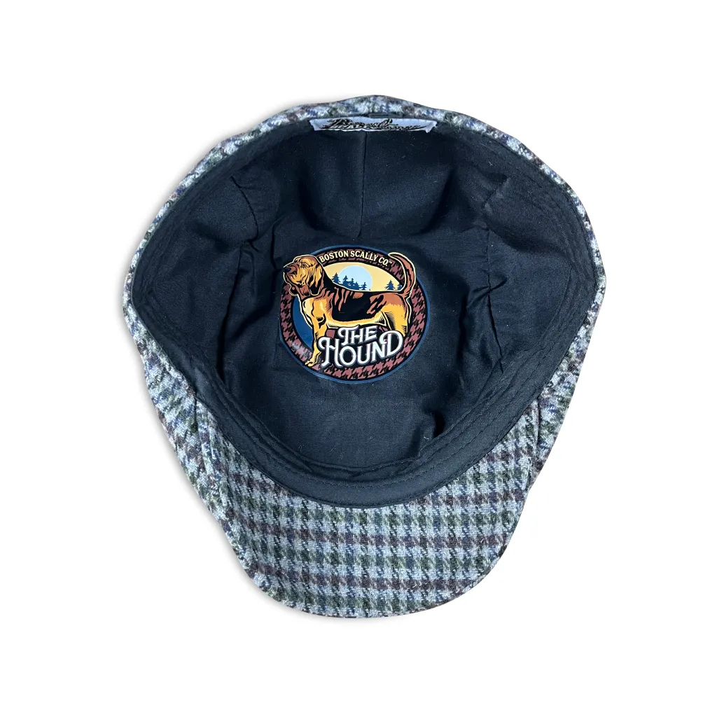 The Hound Boston Scally Cap - Grey Houndstooth