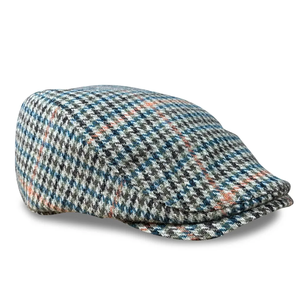 The Hound Boston Scally Cap - Tan Houndstooth