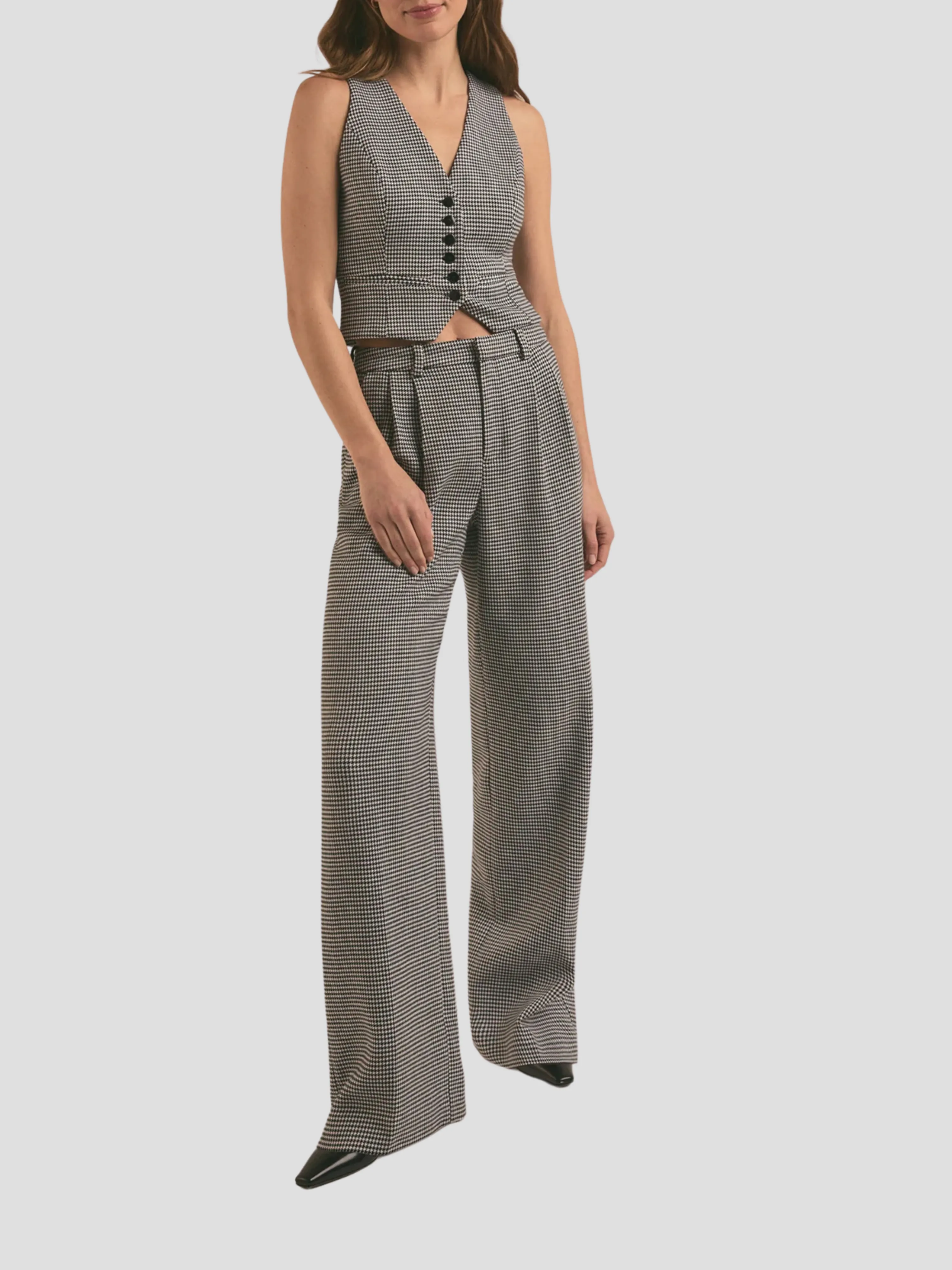 The Low Favorite Pant in Houndstooth
