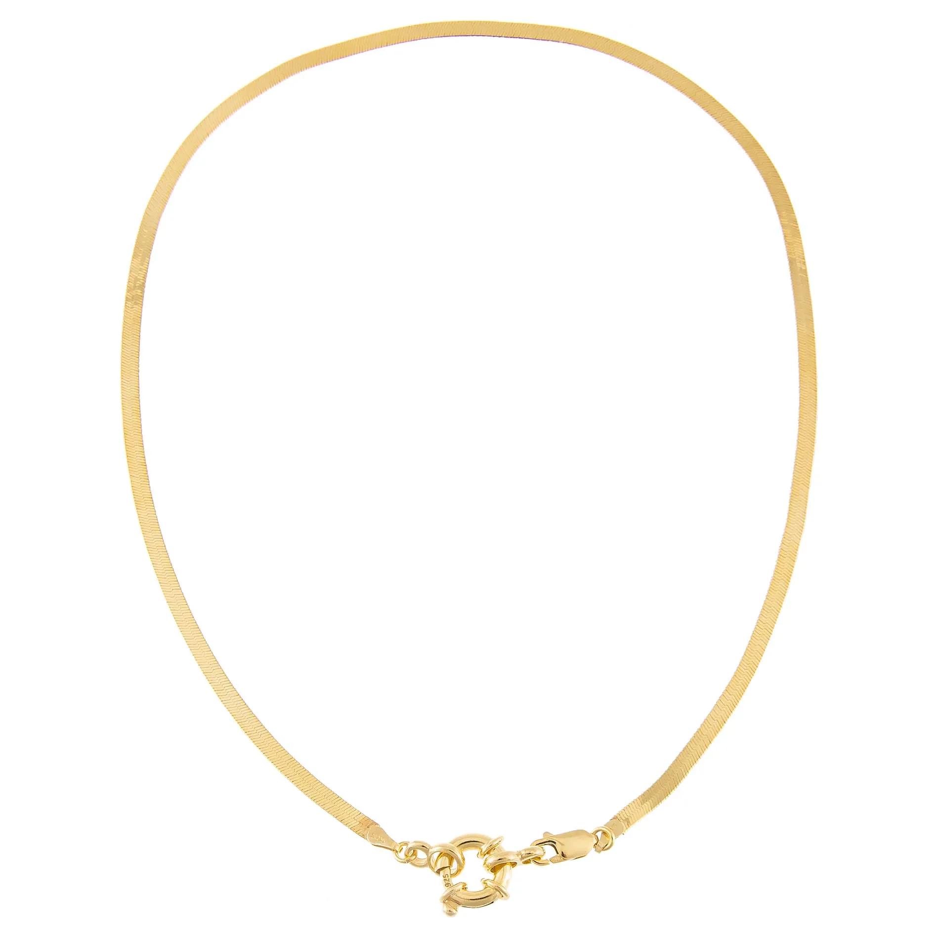 Toggle Herringbone Necklace