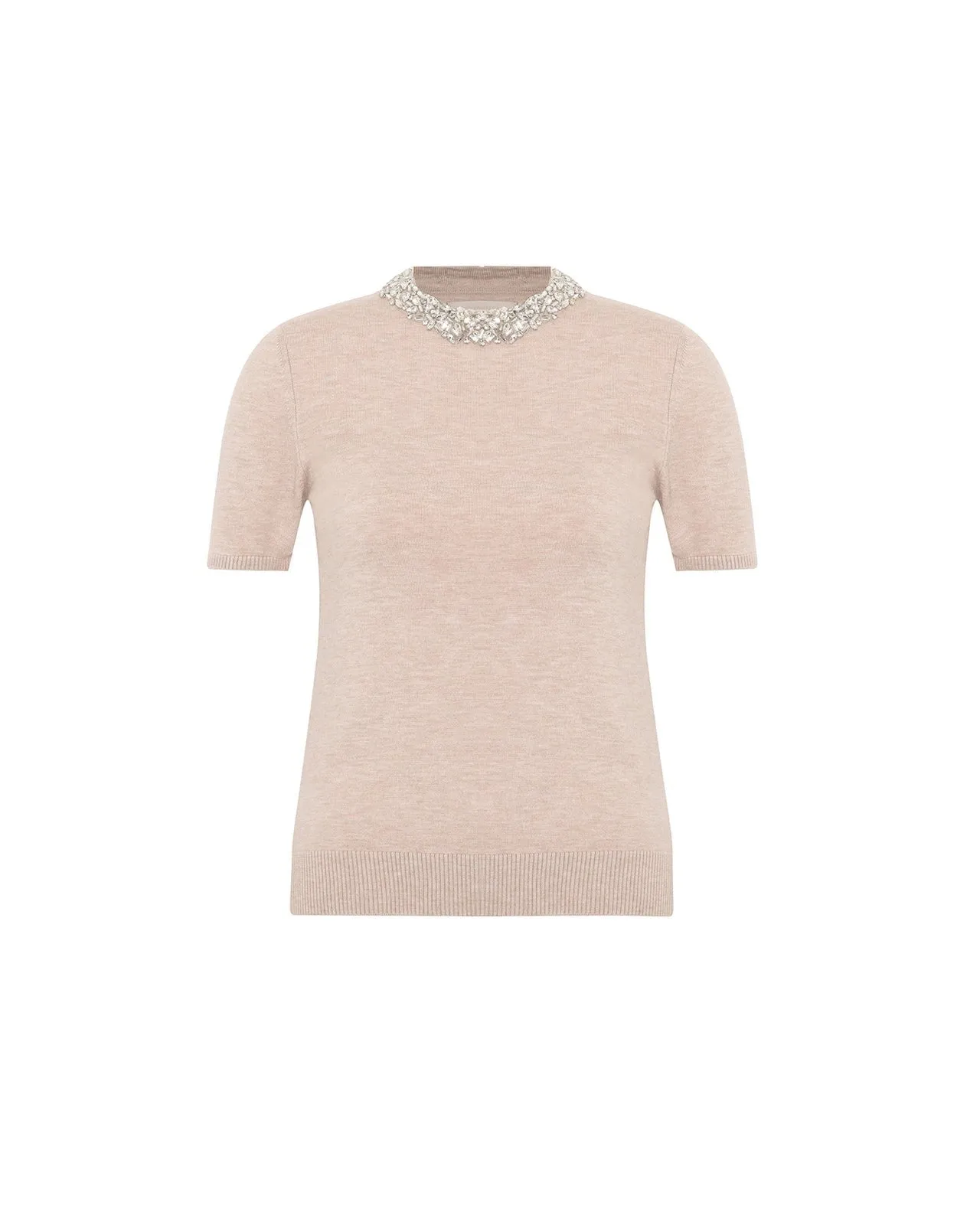TS Theo Nomia Embellished Knit Tee