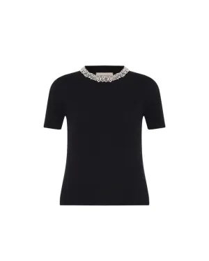 TS Theo Nomia Embellished Knit Tee