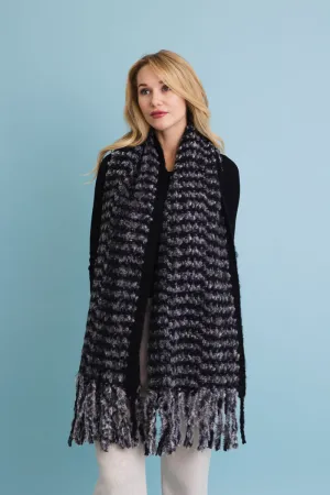 Ultra Soft Chenille Tassel Scarf (3 colors)
