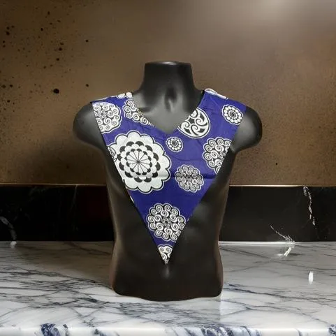Unisex African Print Reversible Shoulder Collar (Print K)